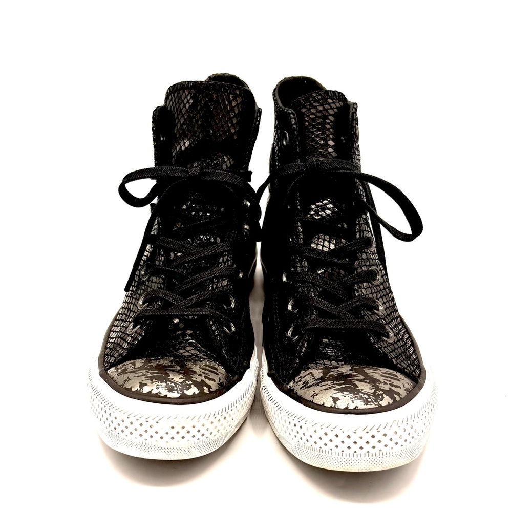 Converse Black Textured High-Tops